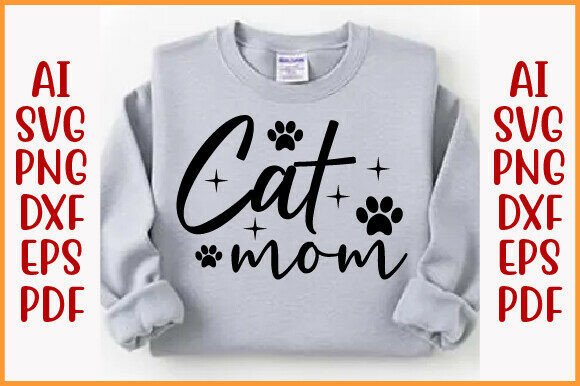 Cat Mom SVG: Elevating T-Shirt Graphics & Branding