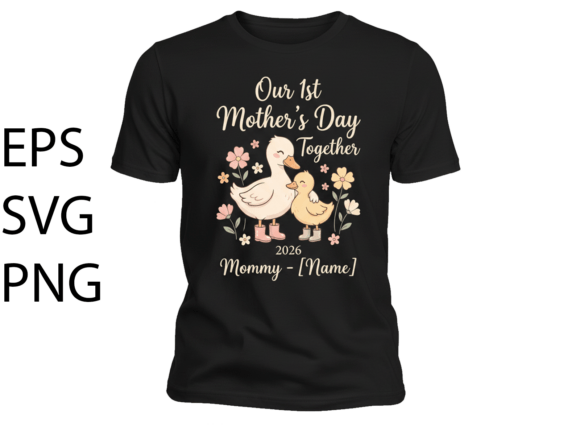 Custom 1st Mothers Day 2026 SVG for Crafts & Graphics