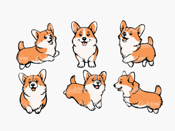 Cute Corgi SVG, PNG Bundle: Graphics for Crafts