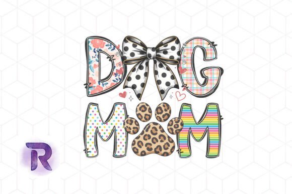 Dog Mom Coquette Valentine Graphics for Crafts
