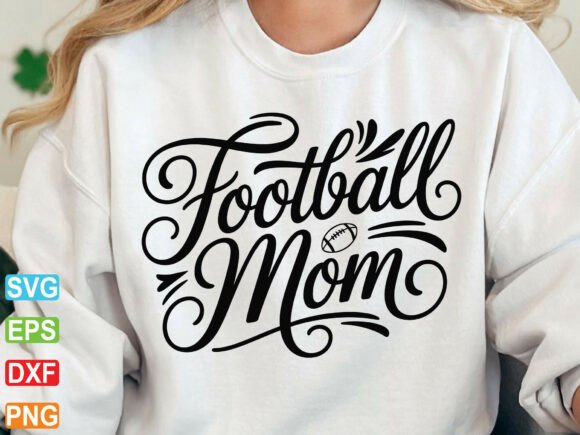 Football Mom SVG: Graphics for T-Shirt Designs