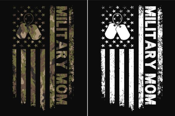 Military Mom Flag Dog Tags: Graphics for Crafts