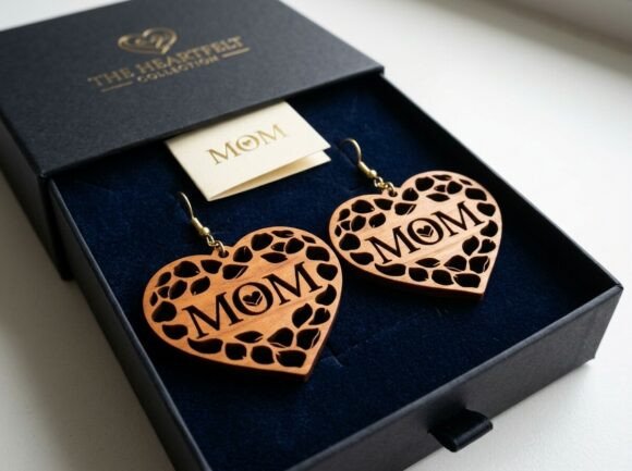 Mom Leaf Heart: Graphics for Crafts