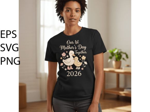 Our 1st Mothers Day Together 2026 SVG: Graphics & Crafts