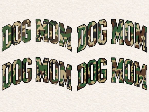 Retro Camo Dog Mom Design Sublimation: Graphics for Crafts