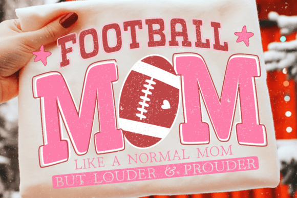 Retro Football Mom SVG: Graphics for T-Shirt Designs
