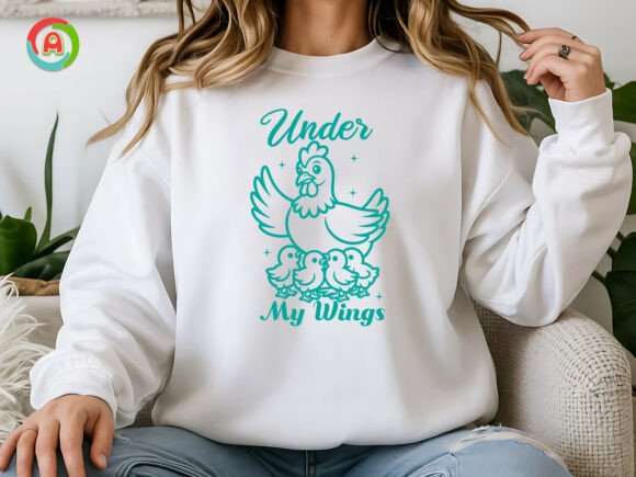 Under My Wings SVG: Graphics for T-Shirt Designs