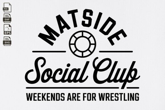 Wrestling Matside Social Club Graphics for Crafts